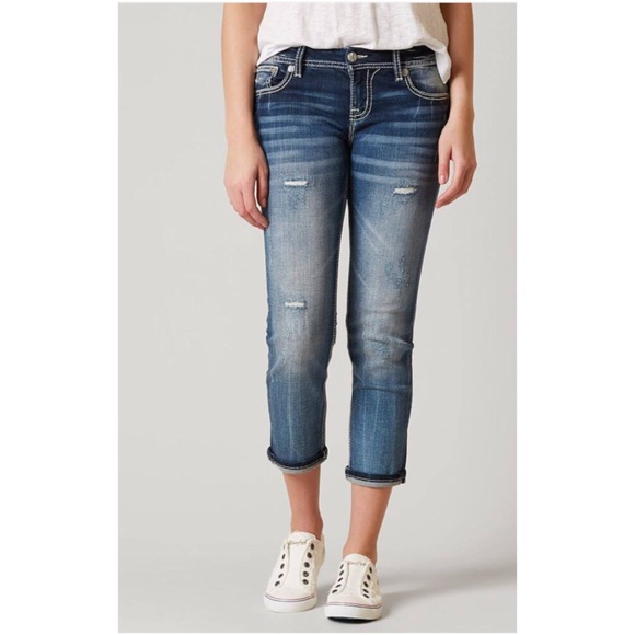 Miss Me Denim - Miss Me Mid-Rise Easy Crop Jeans